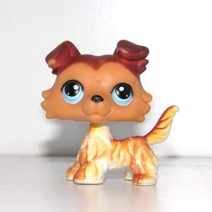 Lps Collie #58 paw down littlest Pet Shop